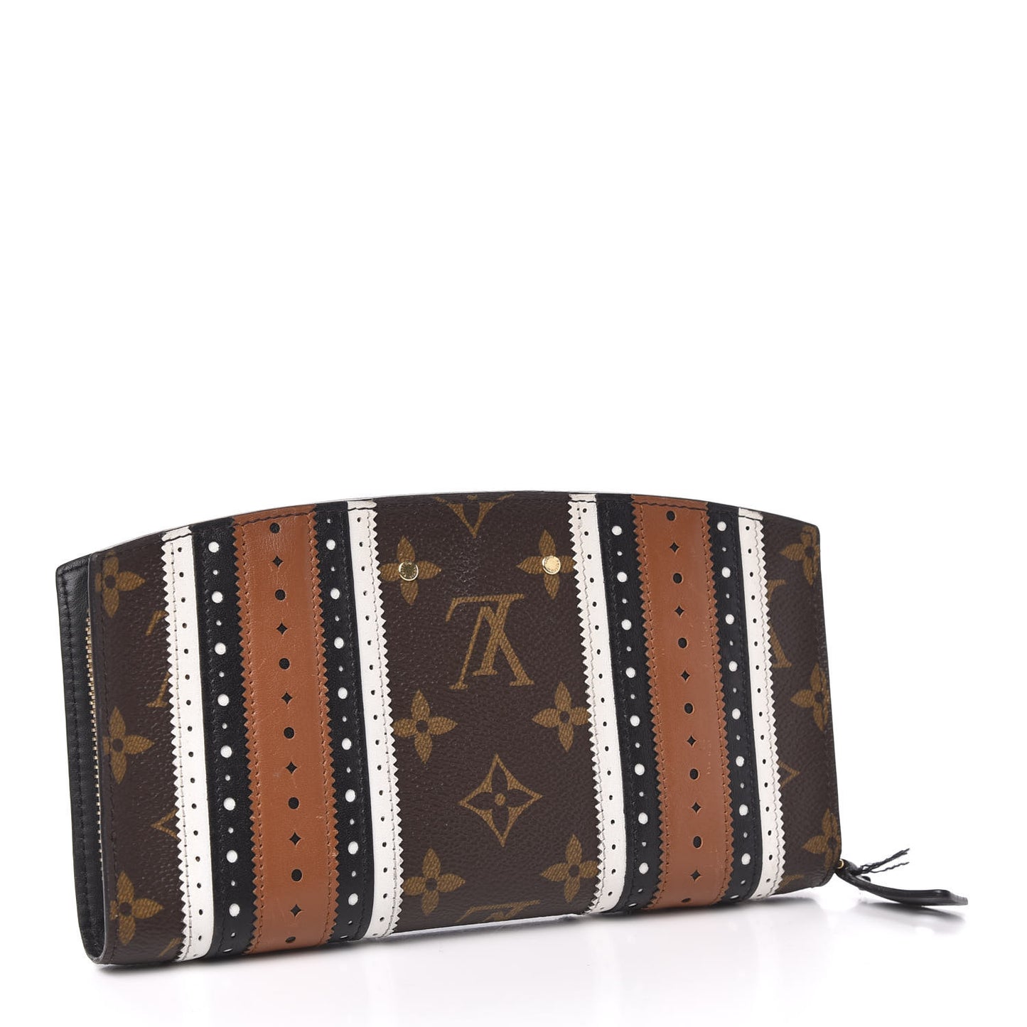 Monogram Brogue Steamer Zippy Wallet Brown