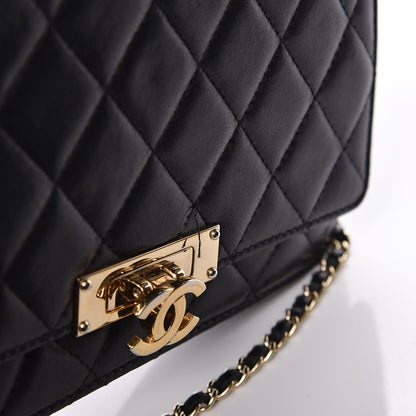 Chanel Lambskin Quilted Golden Class Wallet on Chain WOC Black 16 of 16
