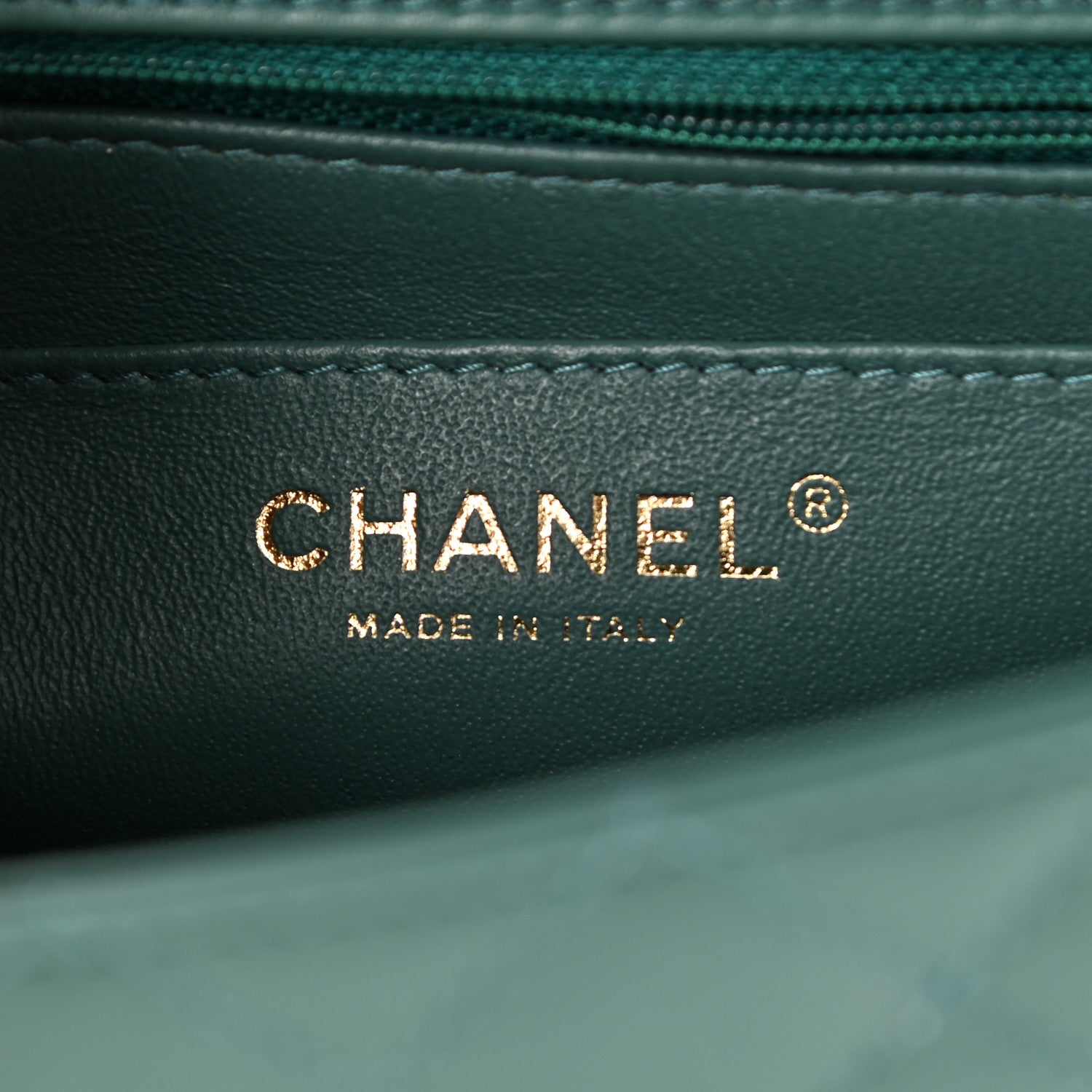 Chanel Lambskin Quilted Mini Rectangular Flap Green 6 of 11