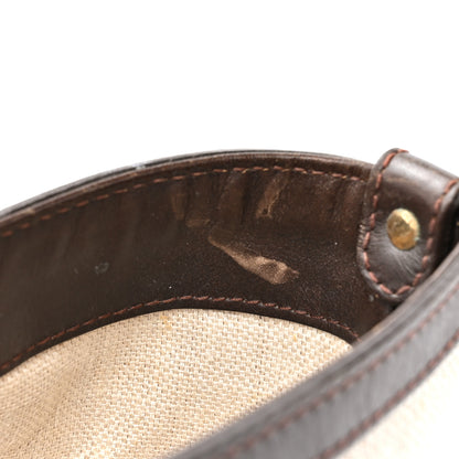 Gucci Linen Canvas Large Craft Logo Tote Brown 15 of 19