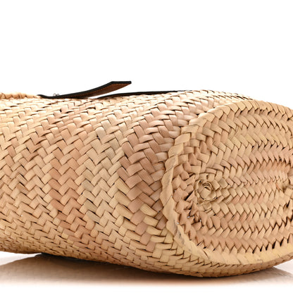 Loewe Raffia Medium Basket Tote Bag Natural Tan 9 of 10
