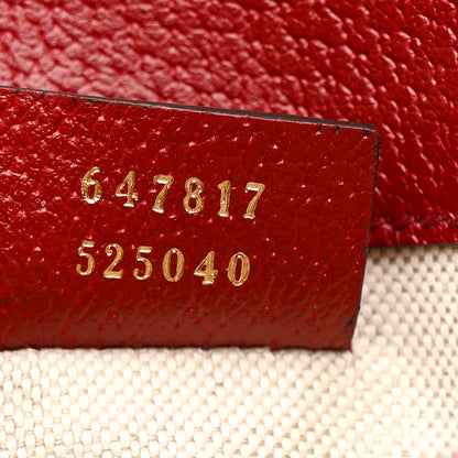 Gucci X DORAEMON Mini Vintage GG Supreme Monogram Web Slim Belt Bag Beige Cherry Red 8 of 11