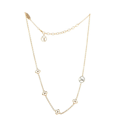 Louis Vuitton Flower Full Necklace Gold 3 of 7