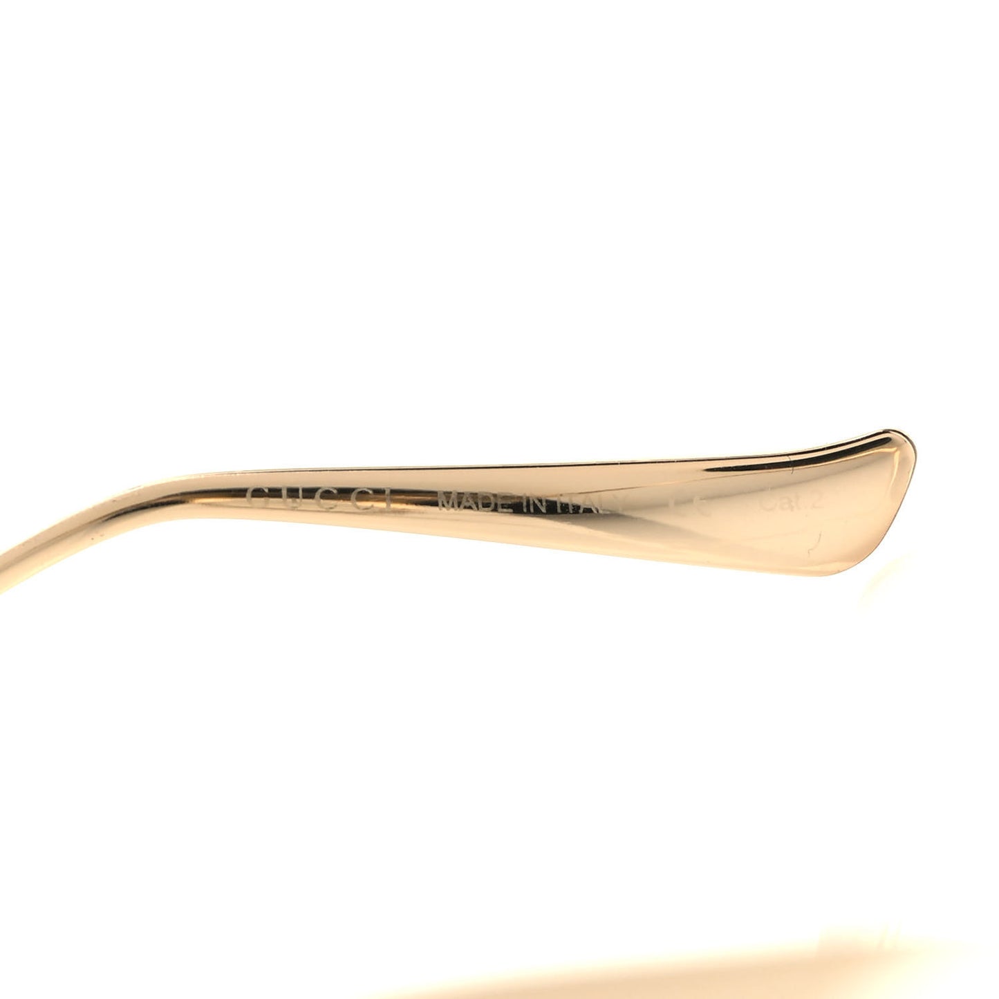 Metal Oversized Round Frame GG0225S Sunglasses Gold