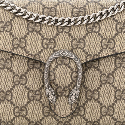 Gucci GG Supreme Monogram Mini Dionysus Chain Wallet Beige Taupe 8 of 11