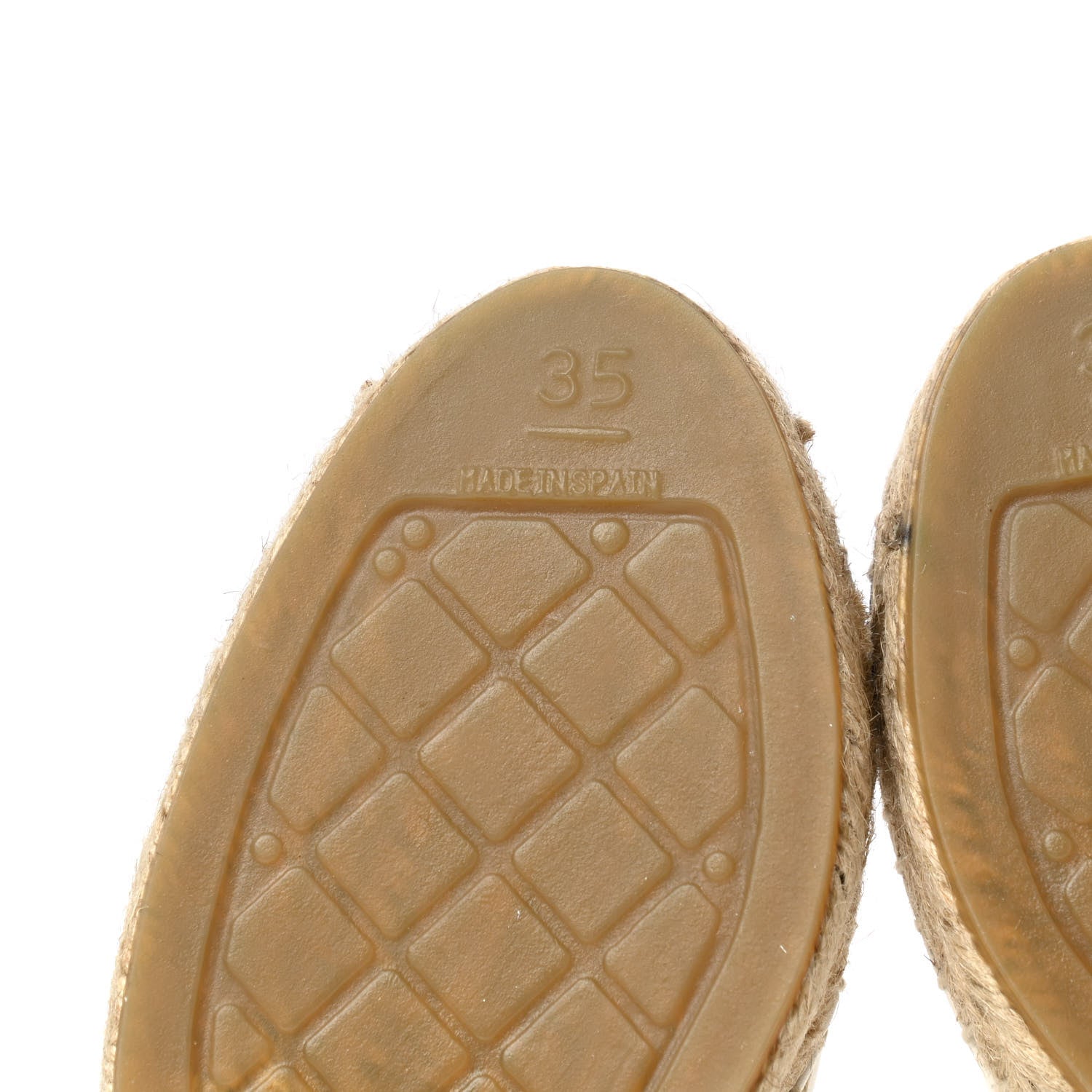 Chanel Lambskin CC Espadrilles 35 White Black 8 of 10