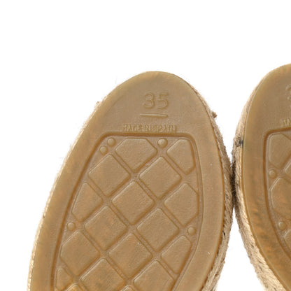 Chanel Lambskin CC Espadrilles 35 White Black 8 of 10
