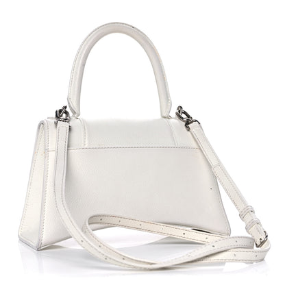 Balenciaga Grained Calfskin Small Hourglass Top Handle Bag White 3 of 24
