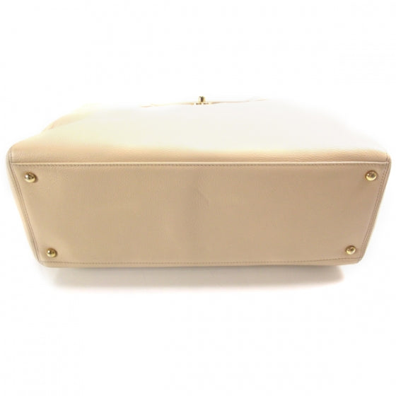 Caviar Cerf Shopper Tote Beige Clair