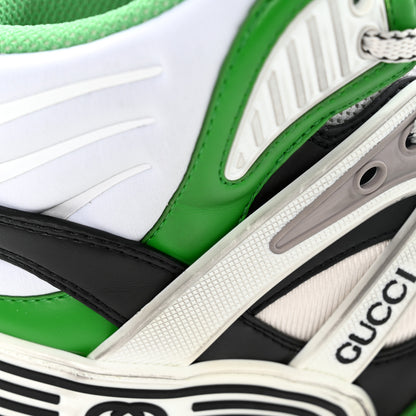 Gucci Demetra Mens Basket High Top Sneakers 8 Holly Green Great White Black 24 of 28