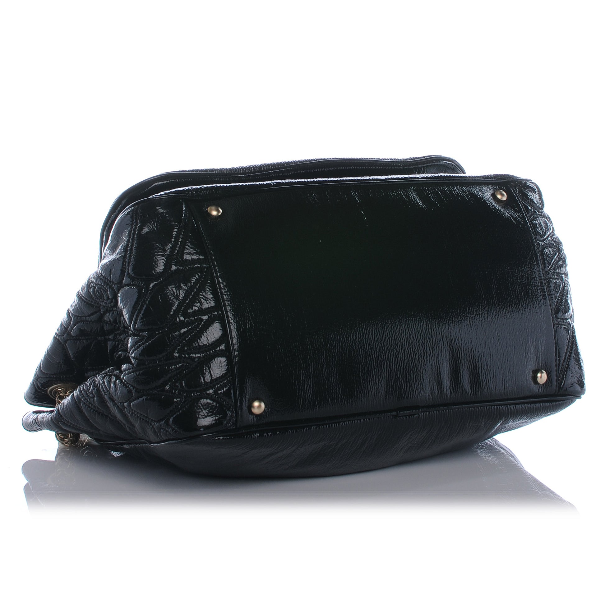 Chanel Vinyl Rodeo Flap Bag Black 4 of 5