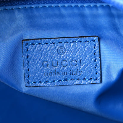 Gucci Crystal Monogram Web Medium Duffle Bag Blue 5 of 11