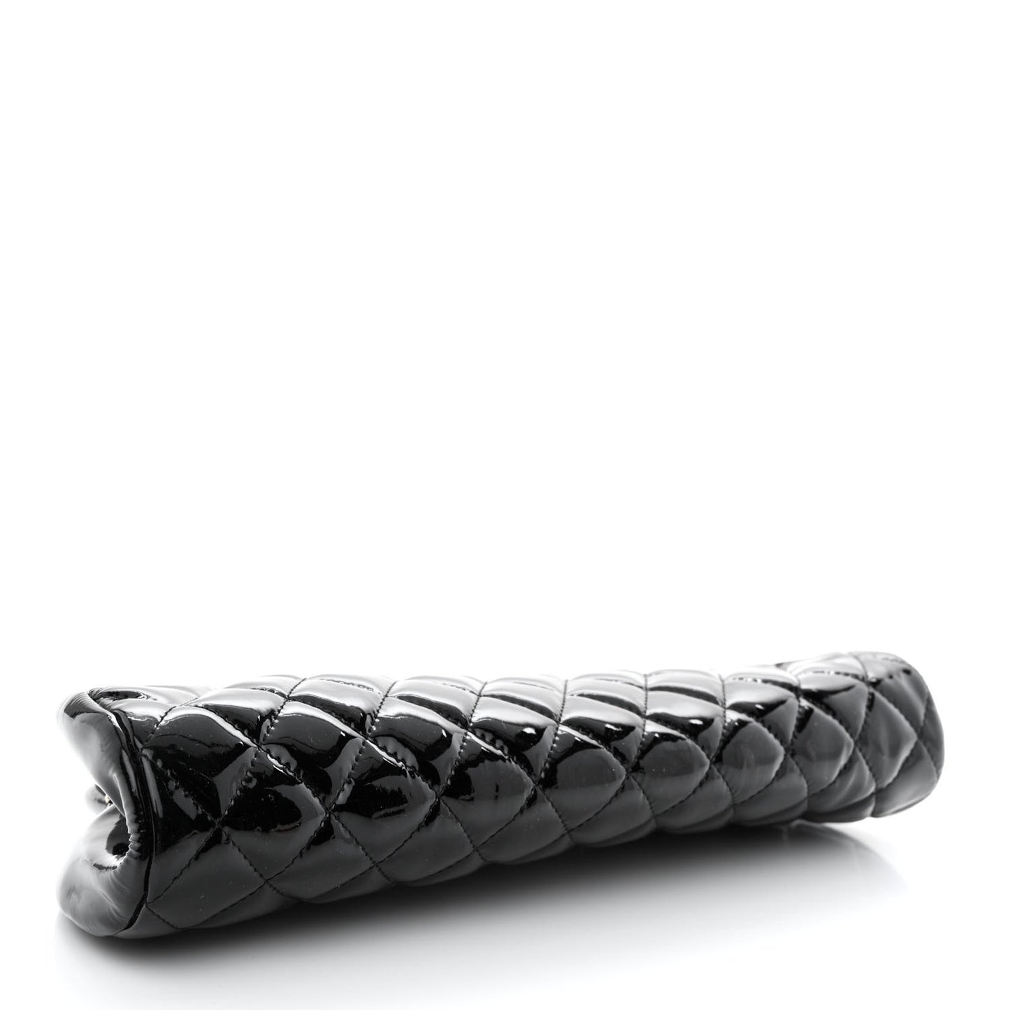 Patent Quilted Timeless Clutch Black