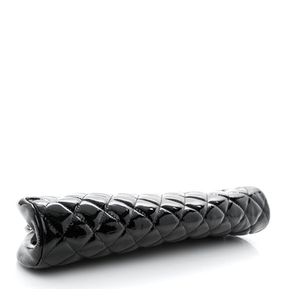 Chanel Patent Quilted Timeless Clutch Black 4 of 10