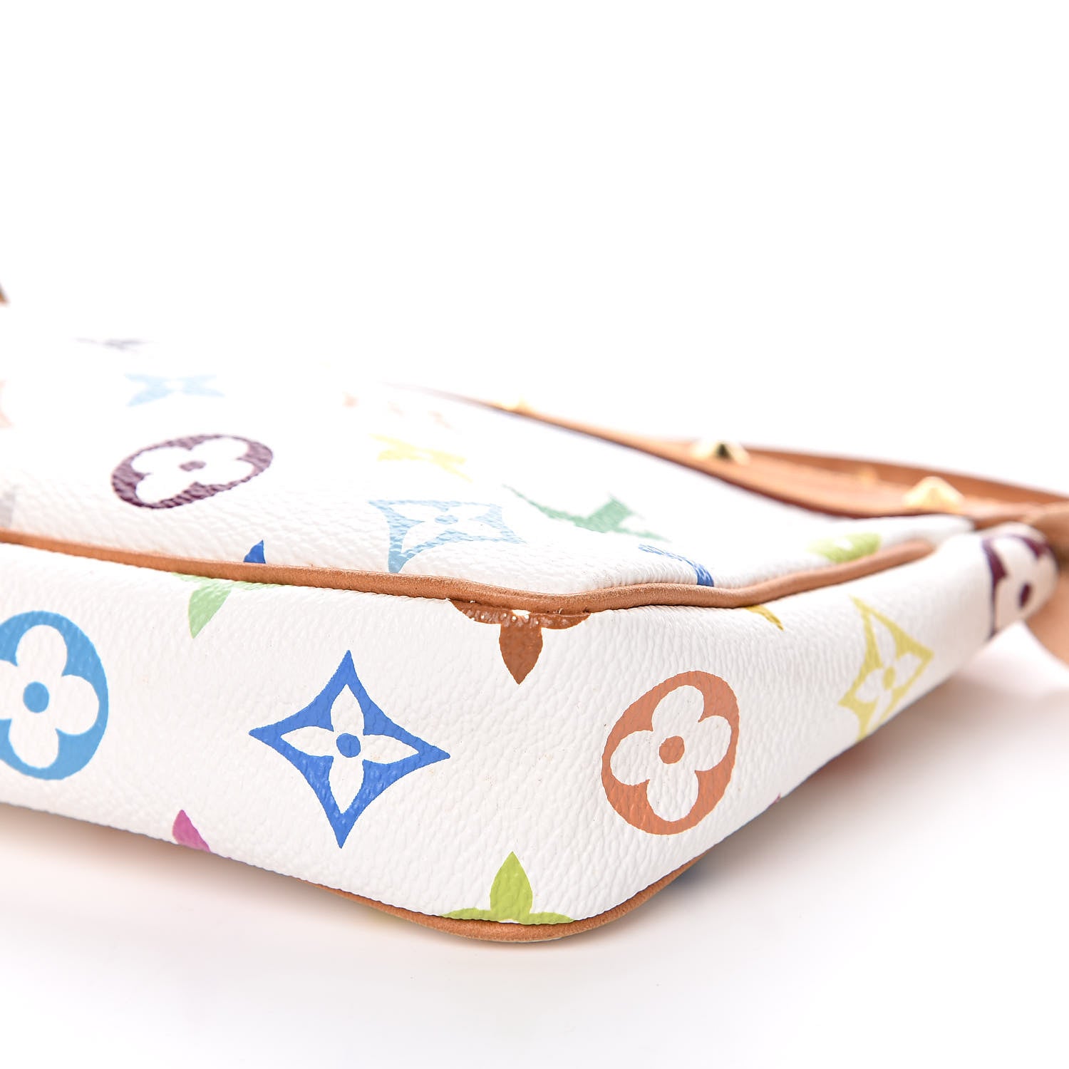 Louis Vuitton Monogram Multicolor Pochette Accessories White 10 of 13