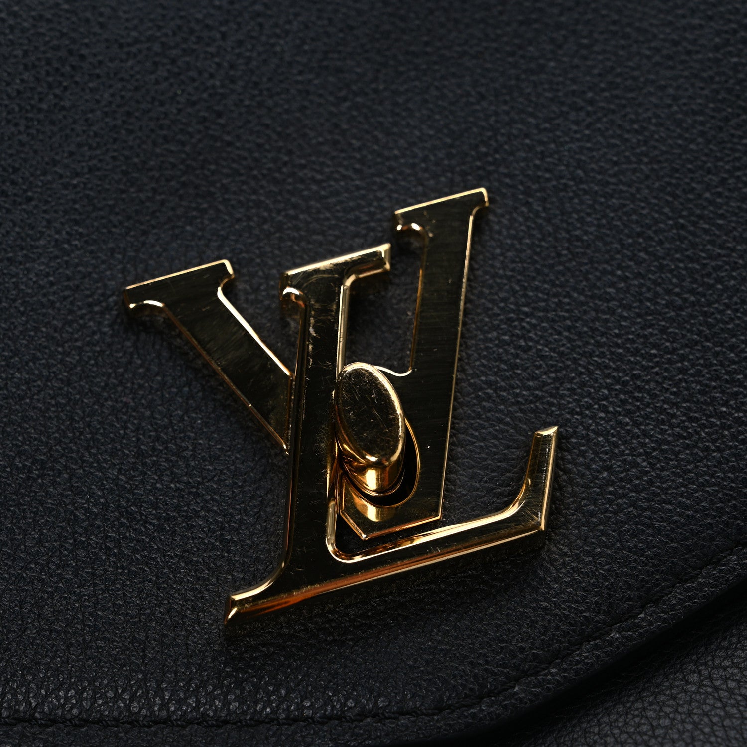 Louis Vuitton Grained Calfskin Lockme Oxford Black 10 of 10
