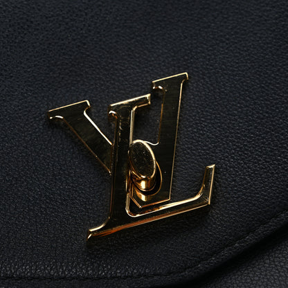 Louis Vuitton Grained Calfskin Lockme Oxford Black 10 of 10