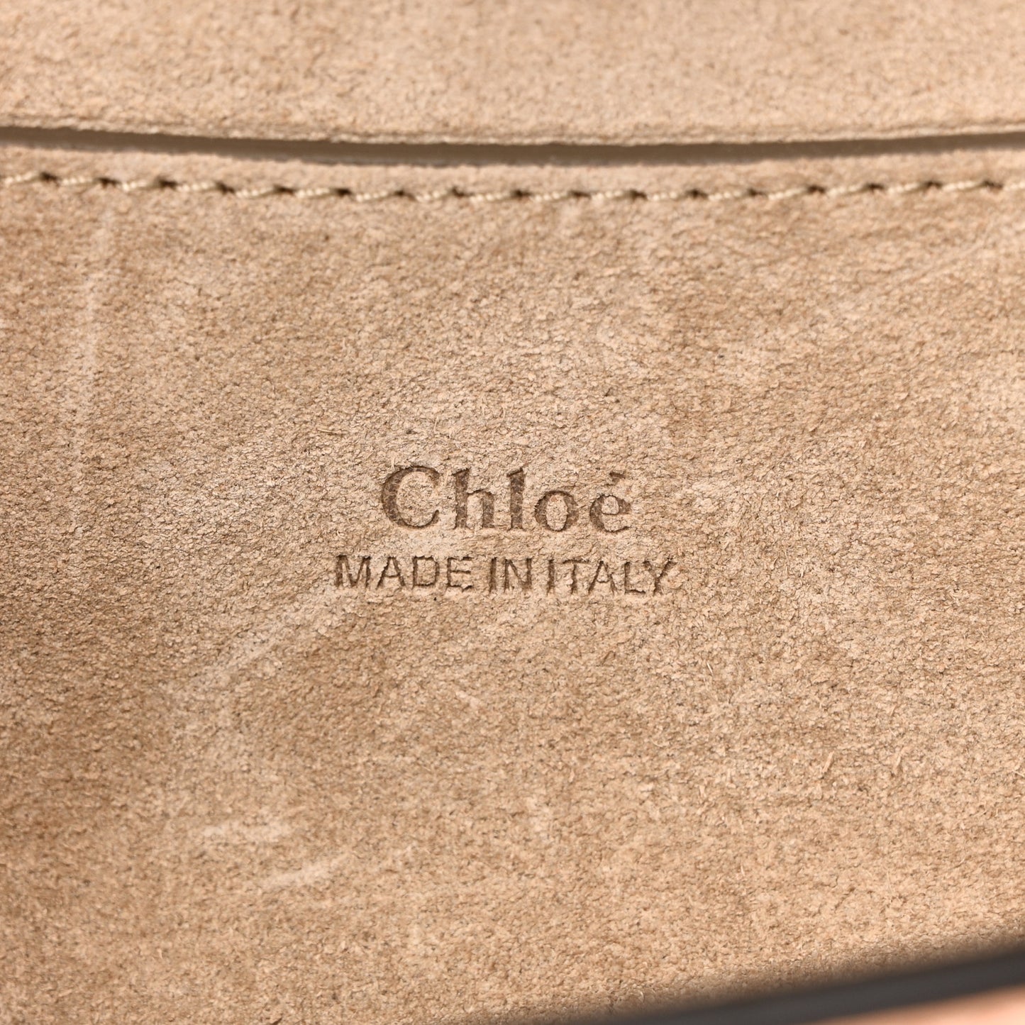 Calfskin Suede Mini Chain Faye Shoulder Bag Milky Orange