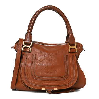 Chloe Calfskin Medium Marcie Satchel Tan 1 of 15