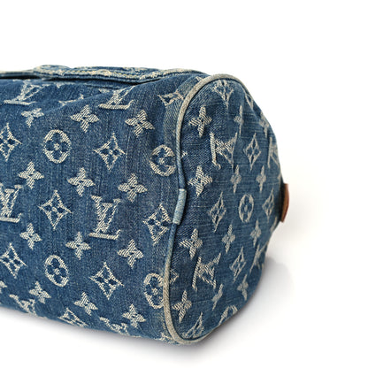 Louis Vuitton Monogram Denim Neo Speedy Blue 9 of 11