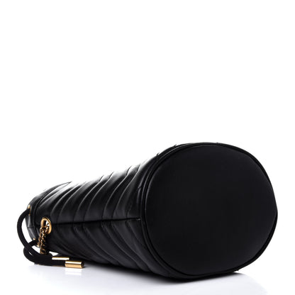 Gucci Calfskin Matelasse Mini GG Marmont 2.0 Bucket Bag Black 3 of 4