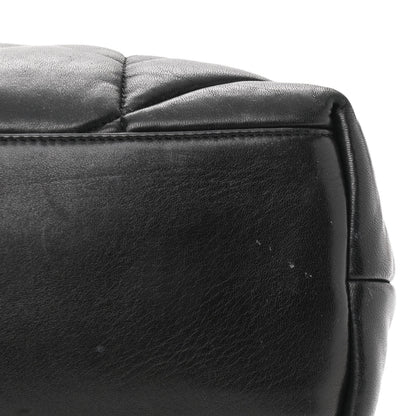 Saint Laurent Lambskin Quilted Medium Loulou Puffer Monogram Chain Satchel Black 13 of 13