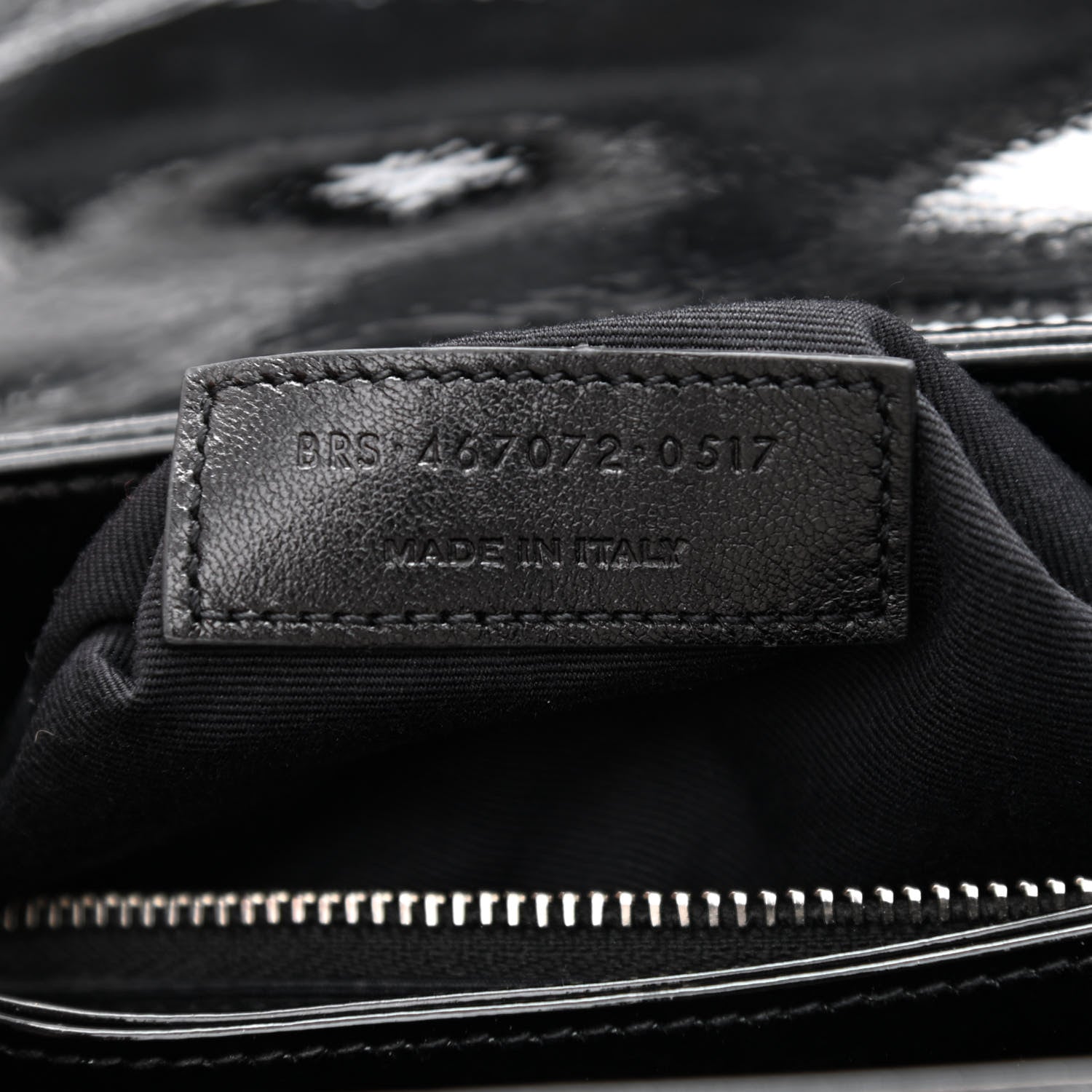 Saint Laurent Patent Y Quilted Monogram Toy Loulou Crossbody Bag Black 7 of 14