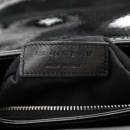 Saint Laurent Patent Y Quilted Monogram Toy Loulou Crossbody Bag Black 7 of 14