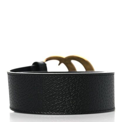 Gucci Textured Calfskin Double G 40mm Belt 80 32 Black 3 of 6