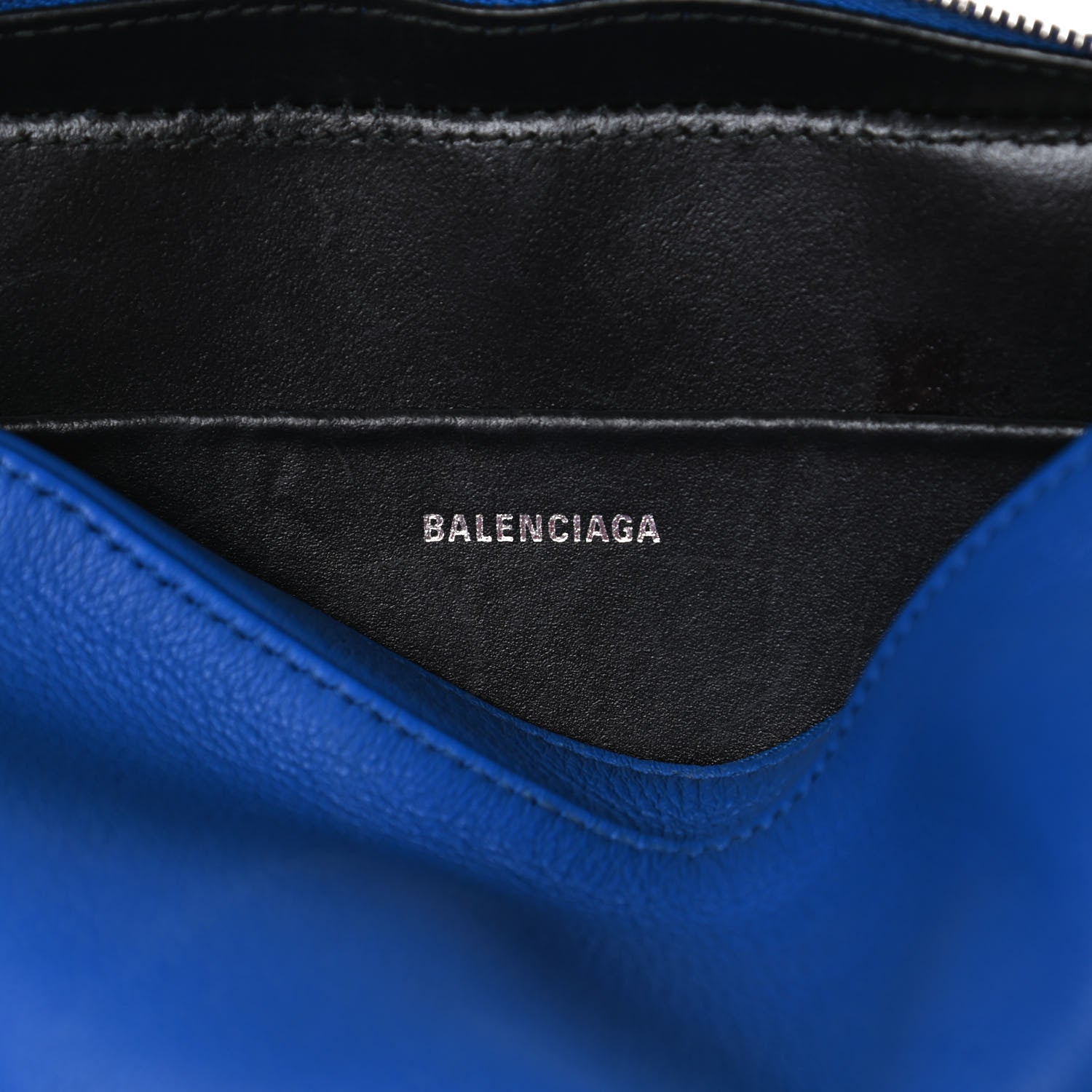 Balenciaga Smooth Calfskin Logo S Everyday Camera Bag Bleu Prim White 6 of 12