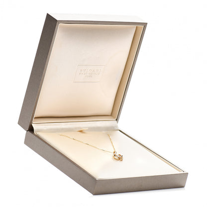 Bulgari 18K Yellow Gold Diamond Fiorever Pendant Necklace 5 of 5