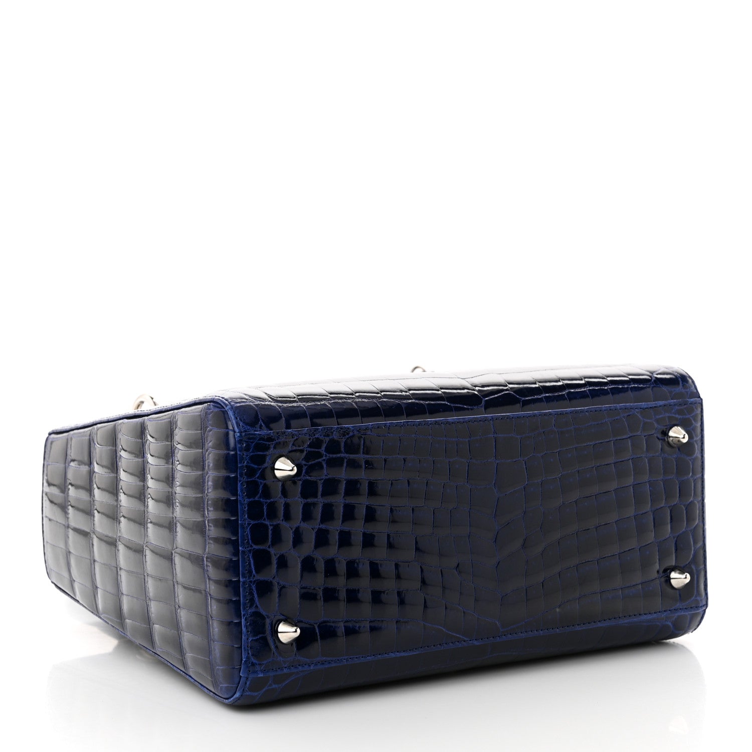 Christian Dior Alligator Medium Lady Dior Blue Roi 4 of 10
