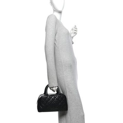 Chanel Caviar Quilted Small Bowler Black 2 of 12