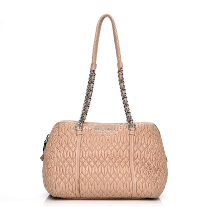 Miu Miu Nappa Matelasse Shoulder Bag Cammeo 1 of 10