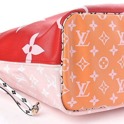 Louis Vuitton Monogram Giant Neverfull MM Rouge 6 of 10