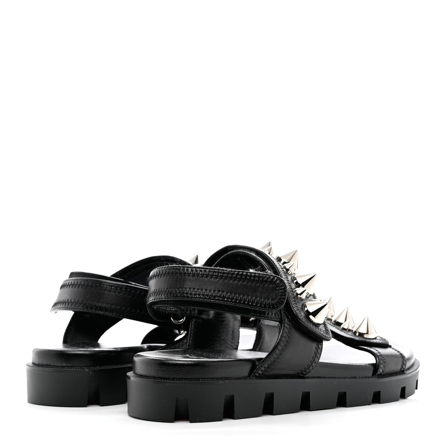 Christian Louboutin Nappa Spikita Cool Platform Sandals 38 Black 3 of 7