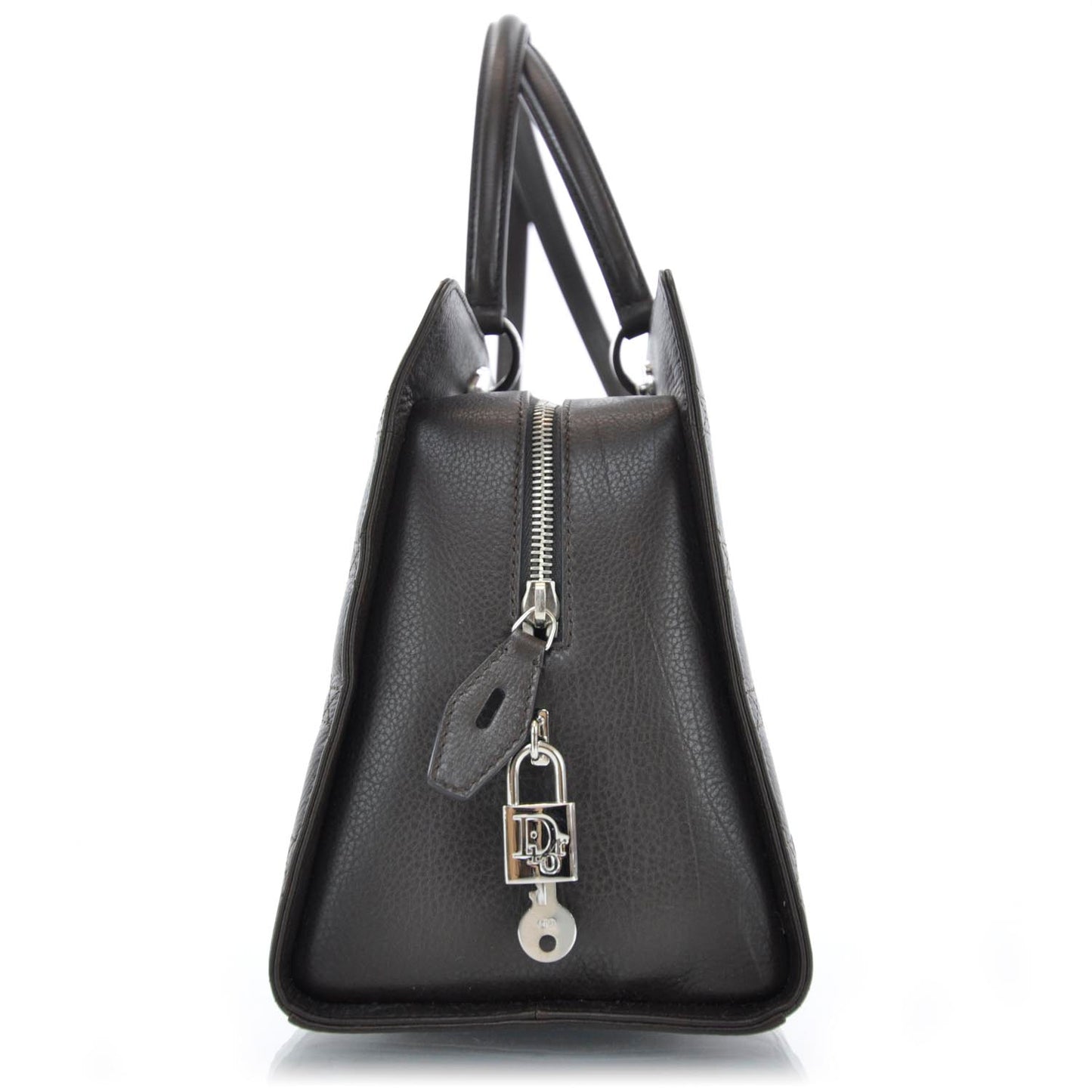 Calfskin Cannage Stitched Large East West Lady Dior Brown