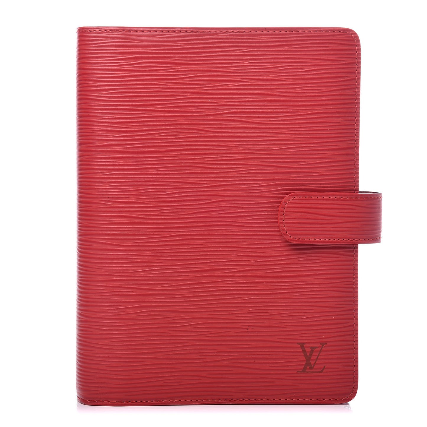 Epi Medium Ring Agenda Cover Rouge