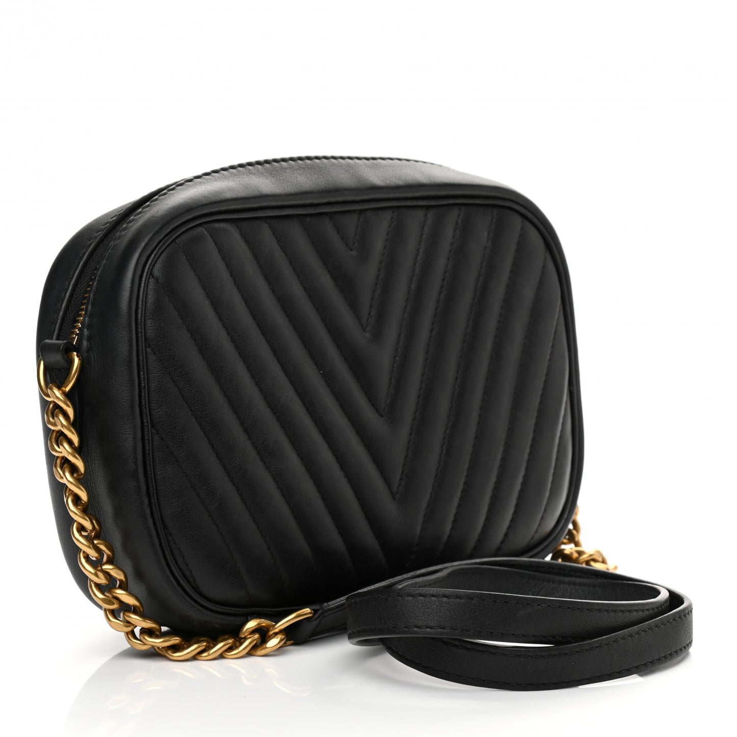 Calfskin New Wave Camera Bag Black