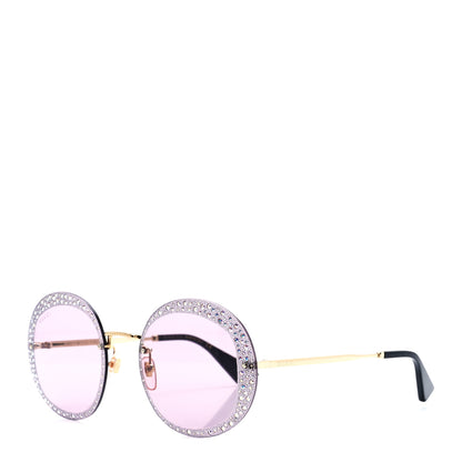 Gucci Crystal Oversize Hollywood Forever Sunglasses GG0899S Gold Violet 1 of 9