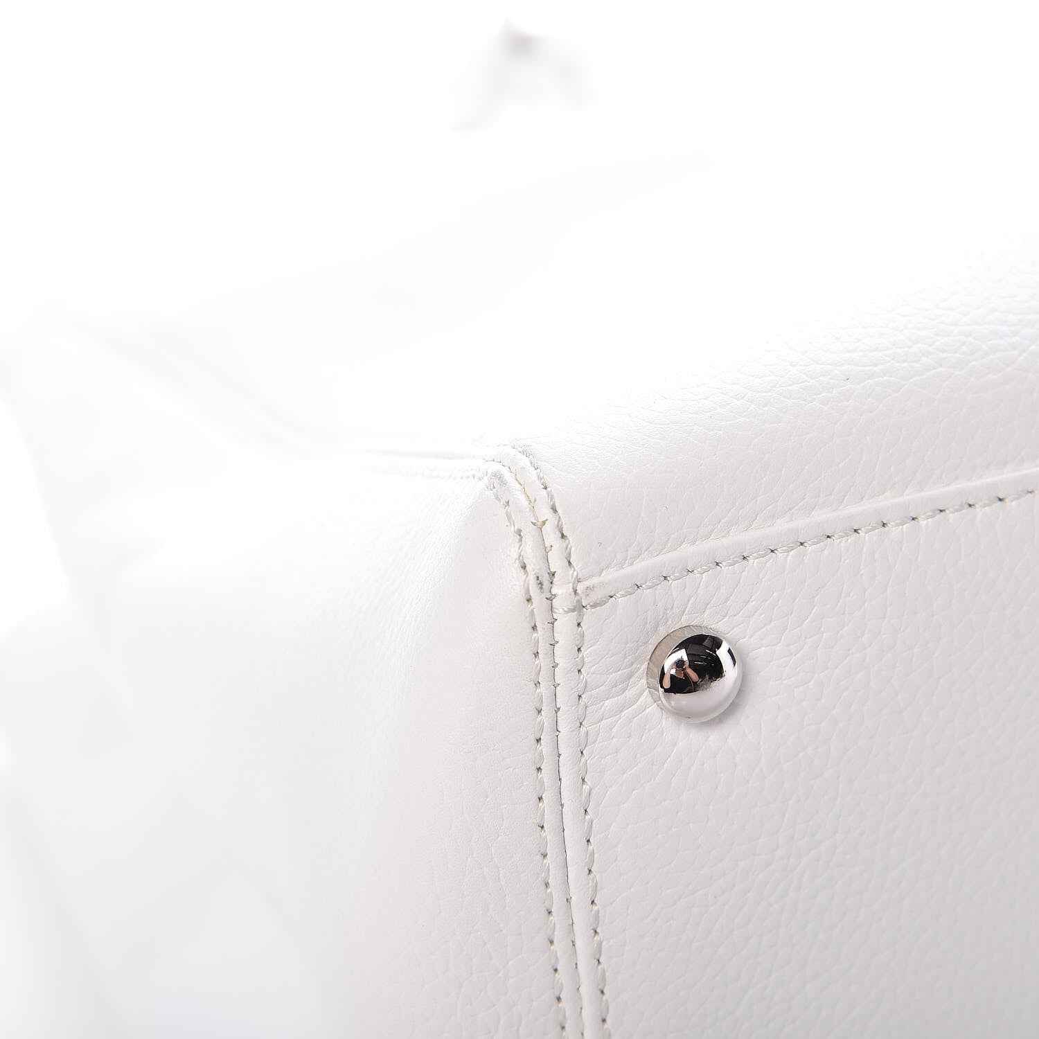 Chanel Calfskin Cerf Executive Shopper Tote White 16 of 17
