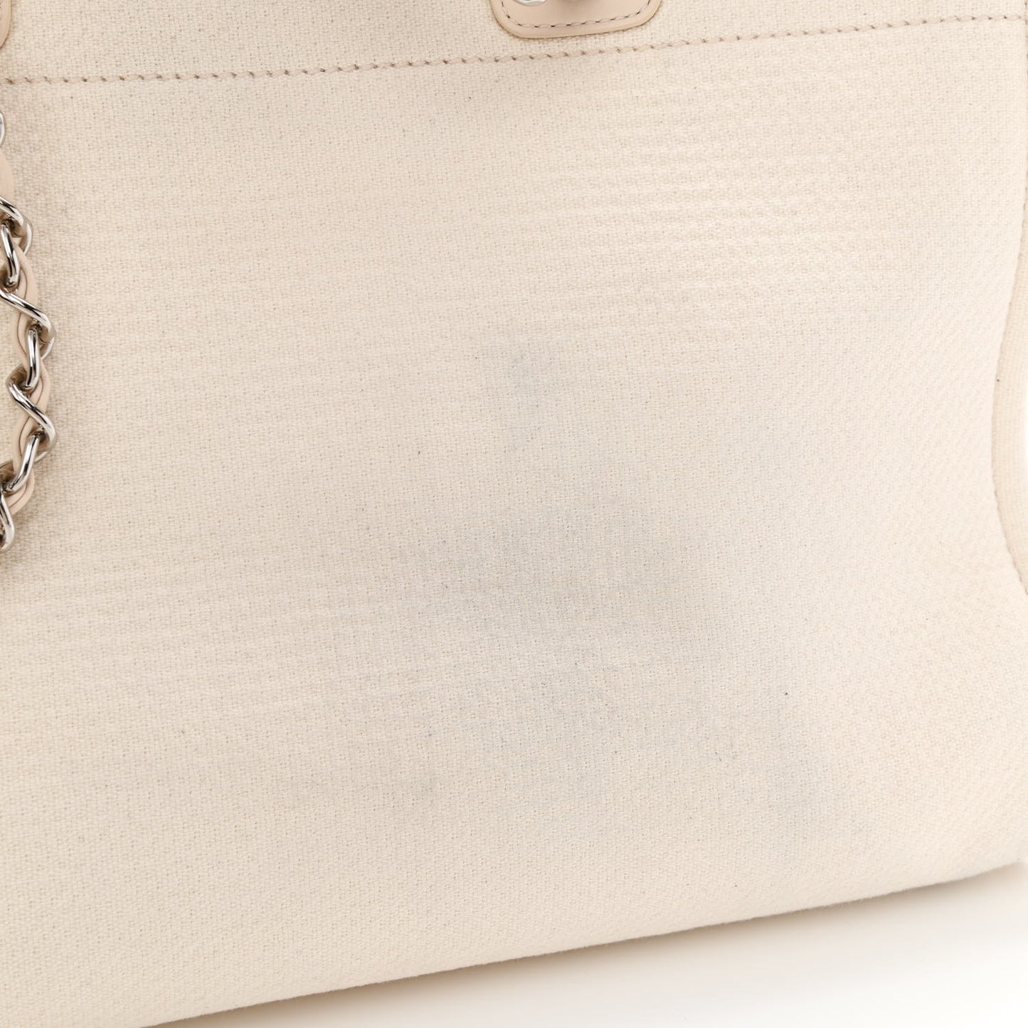 Mixed Fibers Medium Deauville Tote White