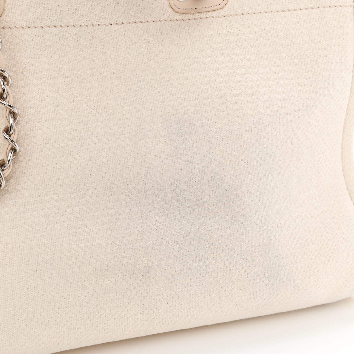 Chanel Mixed Fibers Medium Deauville Tote White 14 of 14