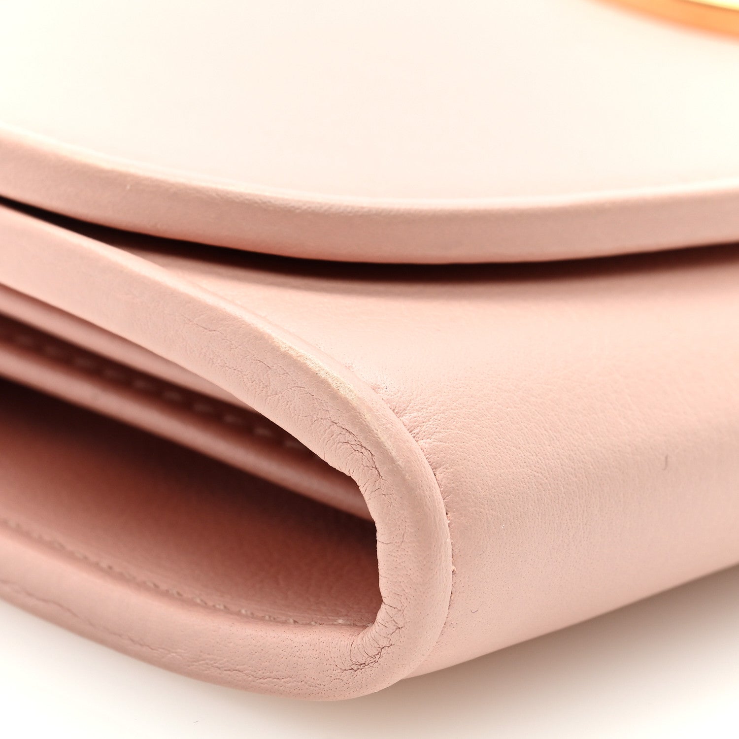 Gucci Roxy Calfskin Blondie Continental Chain Wallet Powder Pink 8 of 9
