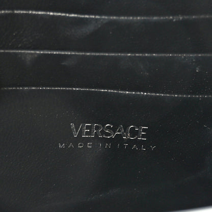 Versace Grained Calfskin Spiked Micro La Medusa Bag Black 6 of 8