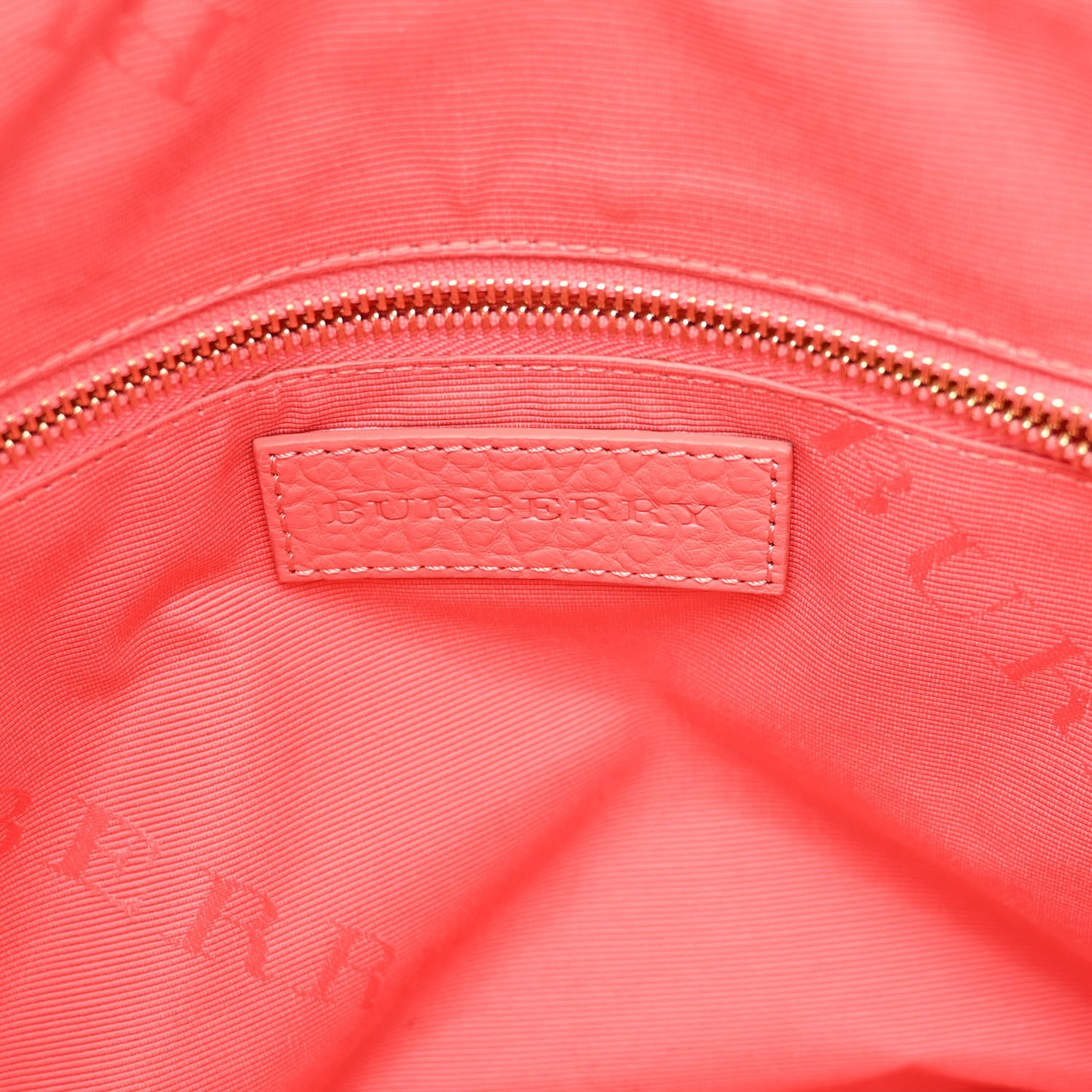 Heritage Grain Check Embossed Small Orchard Bowling Bag Pink