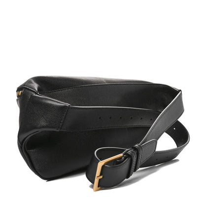 Saint Laurent Grain De Poudre Monogram Belt Bag Black 3 of 10