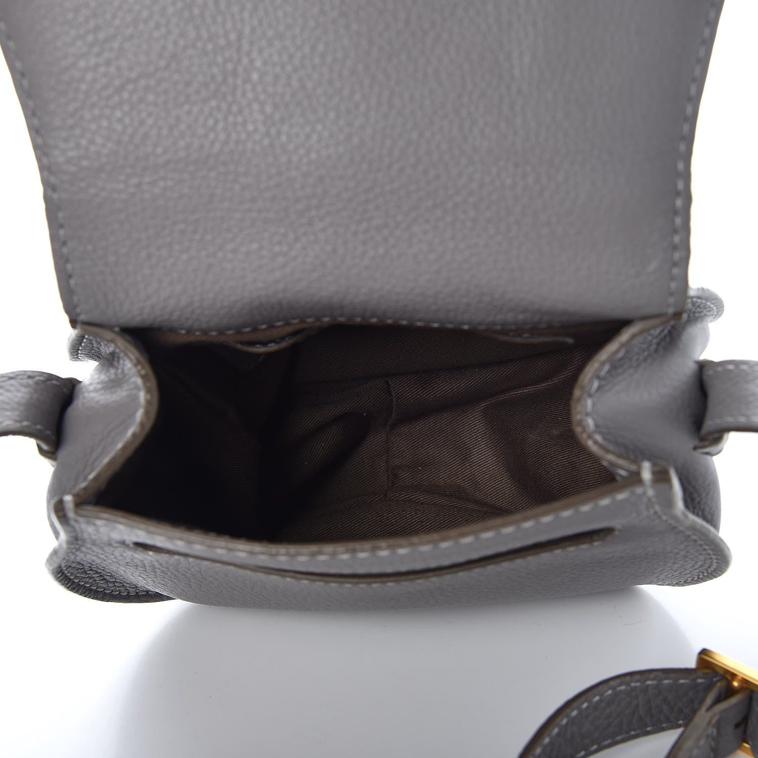 Chloe Calfskin Mini Marcie Round Crossbody Bag Cashmere Grey 5 of 11