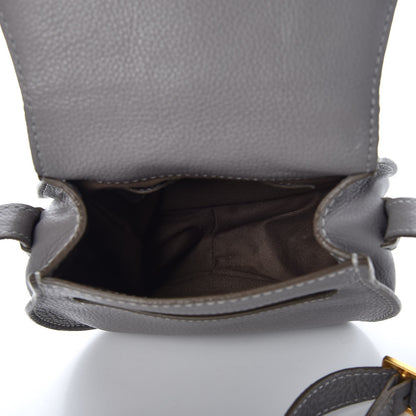 Chloe Calfskin Mini Marcie Round Crossbody Bag Cashmere Grey 5 of 11