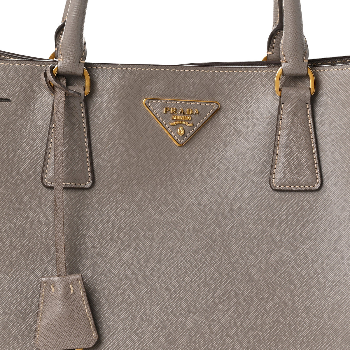 Prada Saffiano Lux Large Tote Argilla 8 of 13
